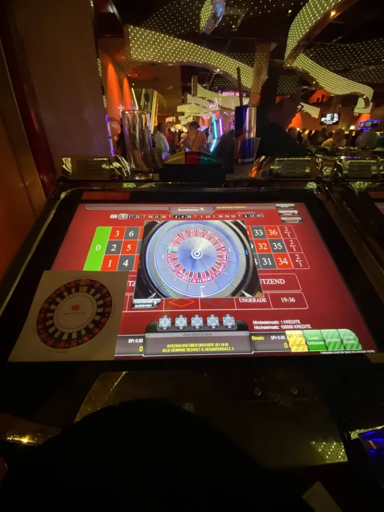 Elektronisches Roulette im Grand Casino Basel